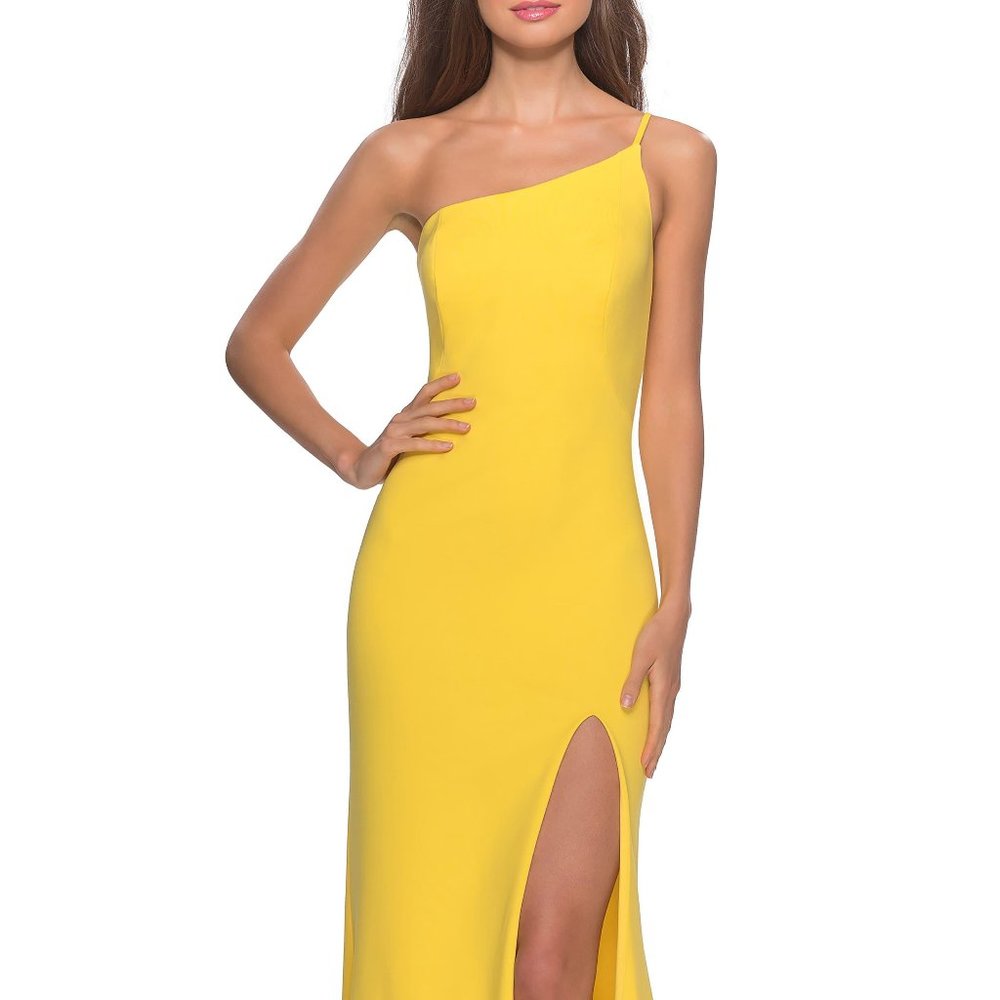 One-Shoulder Jersey Gown